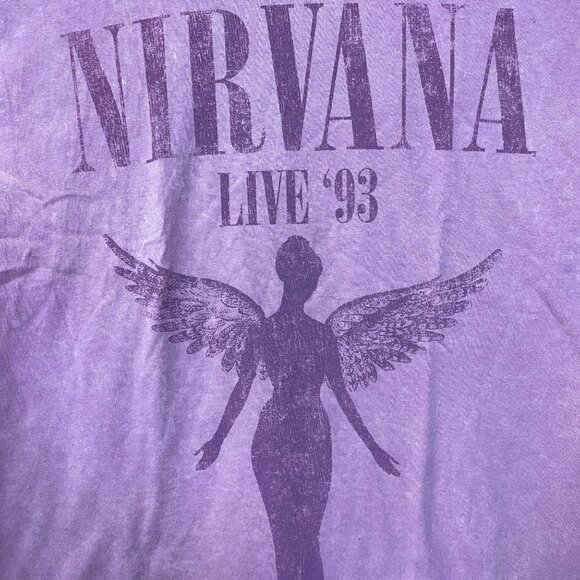 Nirvana Pink Monochrome In Utero Tour T-shirt Size Large - Picture 2 of 5